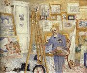 James Ensor The Skeleton Painter oil painting on canvas